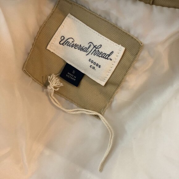 Universal Thread Faux Fur Snap Button Jacket Ivory Size S - Picture 5 of 7